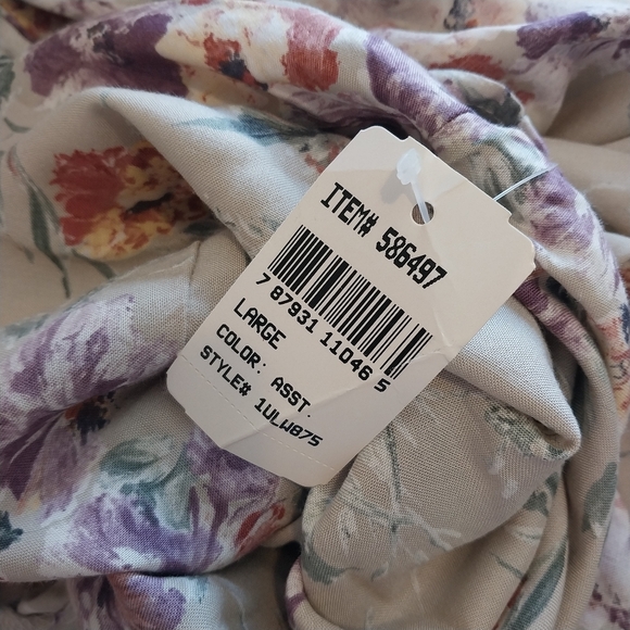 Vtg Susan Burrowes Size Large 90s Country Springtime Floral Cottagecore Dress - Picture 16 of 16